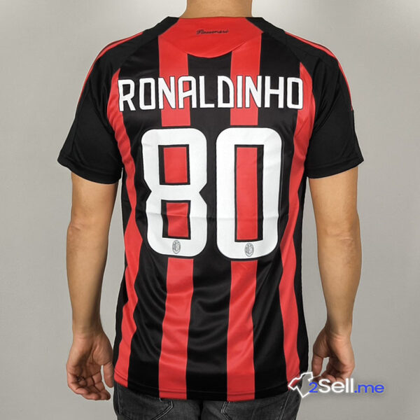 Prima Maglia AC Milan 08/09 Ronaldinho (Versione Fan) - Taglia M - immagine 12