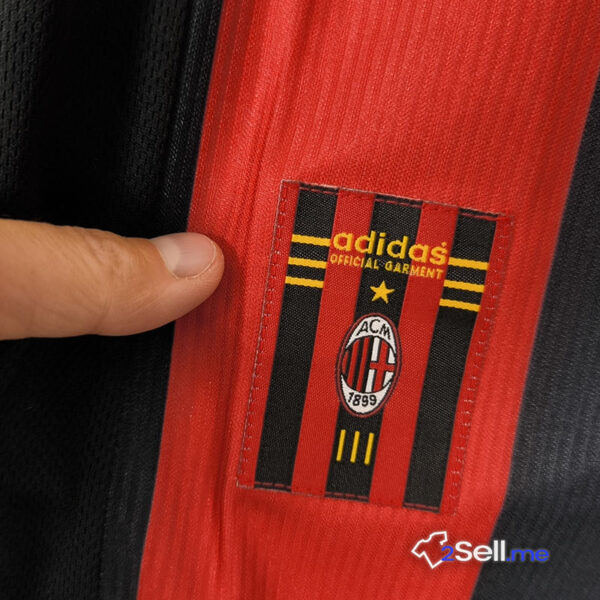 Prima Maglia Retrò AC Milan 98/99 Maldini (Versione Fan) - Taglia M - immagine 5