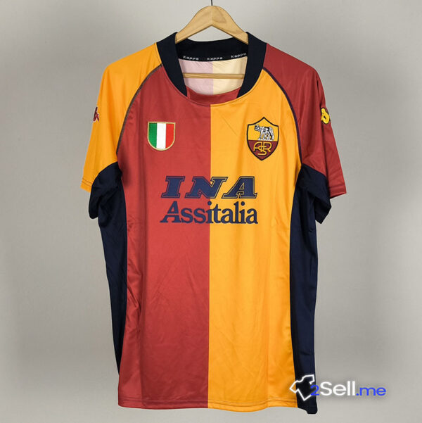 Prima Maglia Retrò AS Roma 01/02 Totti (Versione Fan) - Taglia M