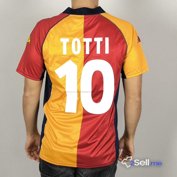 Prima Maglia Retrò AS Roma 01/02 Totti (Versione Fan) - Taglia M - immagine 11