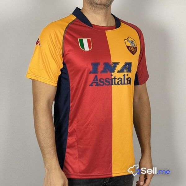 Prima Maglia Retrò AS Roma 01/02 Totti (Versione Fan) - Taglia M - immagine 12