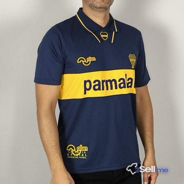 Prima Maglia Retrò Boca Juniors 94/95 (Versione Fan) - Taglia M - immagine 11