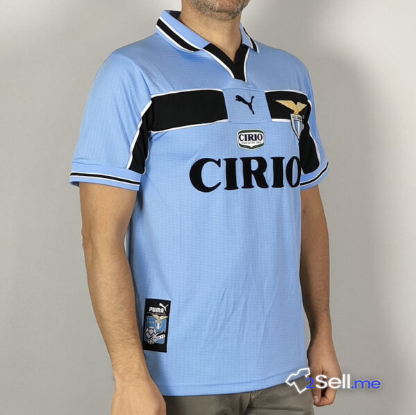 Prima Maglia Retrò SS Lazio 98/99 Mancini (Versione Fan) - Taglia M - immagine 11