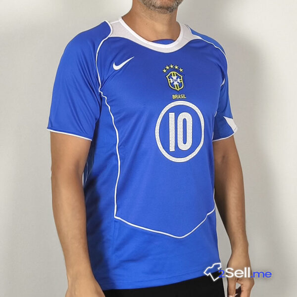 Seconda Maglia Brasile 05/06 Ronaldinho (Versione Fan) - Taglia M - immagine 11