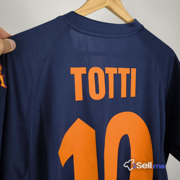 Terza Maglia Retrò AS Roma 00/01 Totti (Versione Fan) - Taglia M - immagine 10