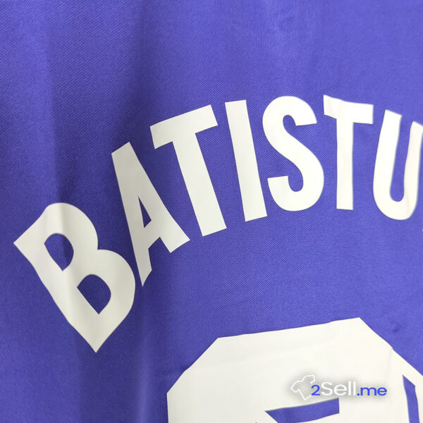 Prima Maglia Retrò Fiorentina 98/99 Batistuta (Versione Fan) - Taglia M - immagine 10