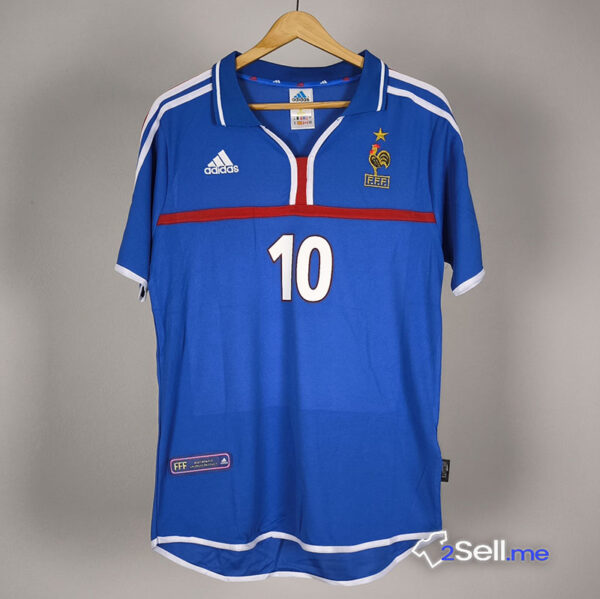 Prima Maglia Francia 00/01 Zidane (Versione Fan) - Taglia M