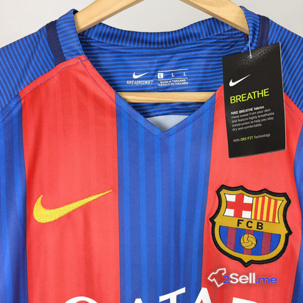 Prima Maglia Retrò Barcellona 16/17 Messi (Versione Fan) - Taglia L - immagine 2