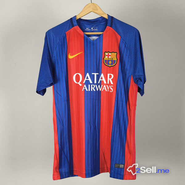 Prima Maglia Retrò Barcellona 16/17 Messi (Versione Fan) - Taglia L