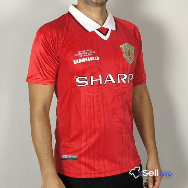 Prima Maglia Retrò Manchester United 98/99 (Versione Fan) - Taglia M - immagine 11