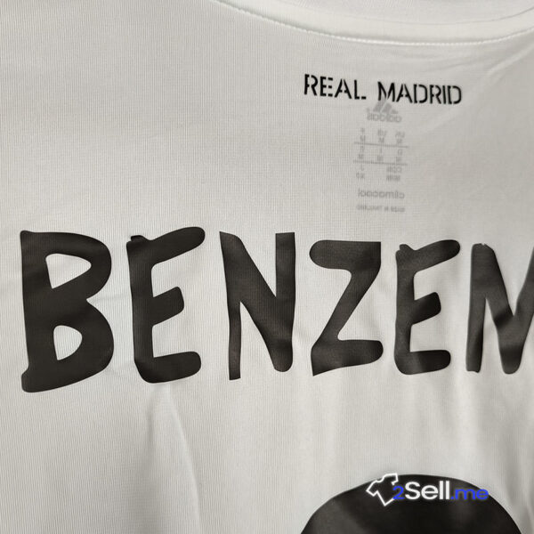 Prima Maglia Retrò Real Madrid 13/14 Benzema (Versione Fan) - Taglia M - immagine 10