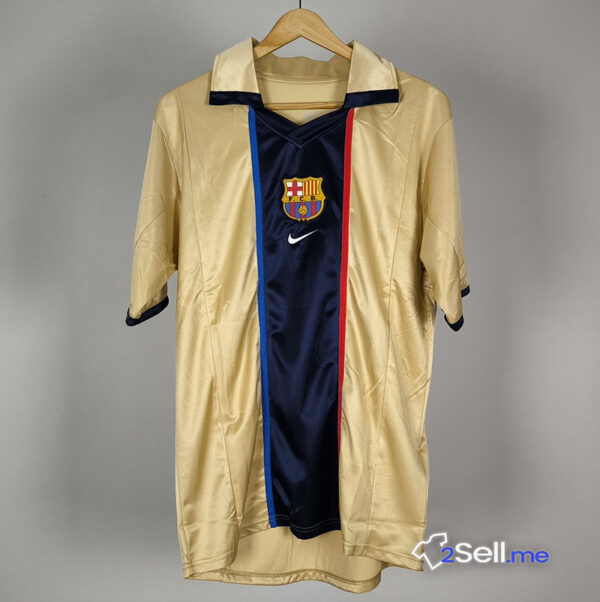 Seconda Maglia Retrò Barcellona 01/02 Puyol (Versione Fan) - Taglia M