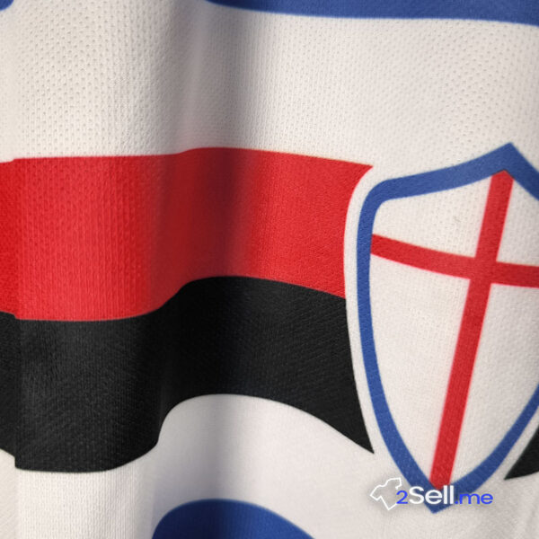 Prima Maglia Retrò Sampdoria 90/91 Vialli (Versione Fan) - immagine 5