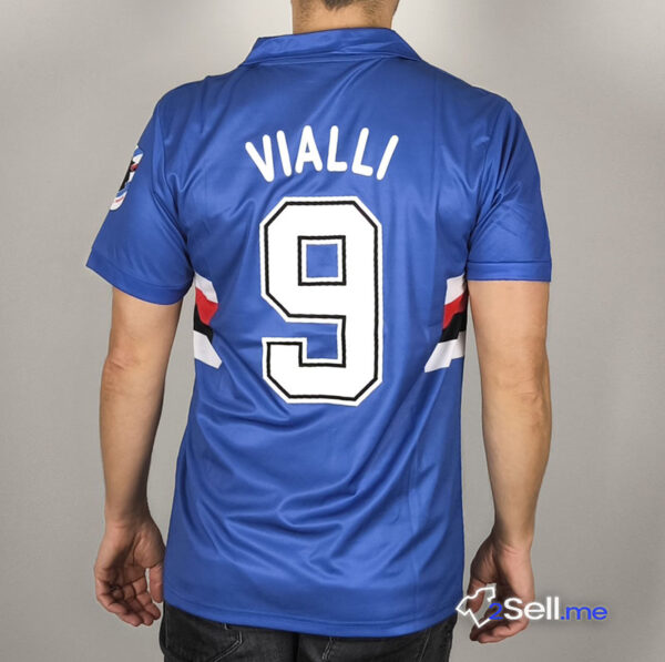 Prima Maglia Retrò Sampdoria 90/91 Vialli (Versione Fan) - immagine 12