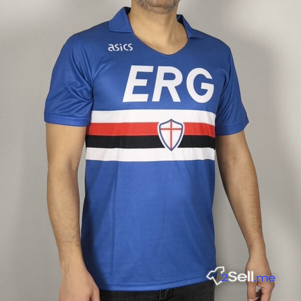 Prima Maglia Retrò Sampdoria 90/91 Vialli (Versione Fan) - immagine 11